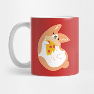 Corgis love pizza Mug